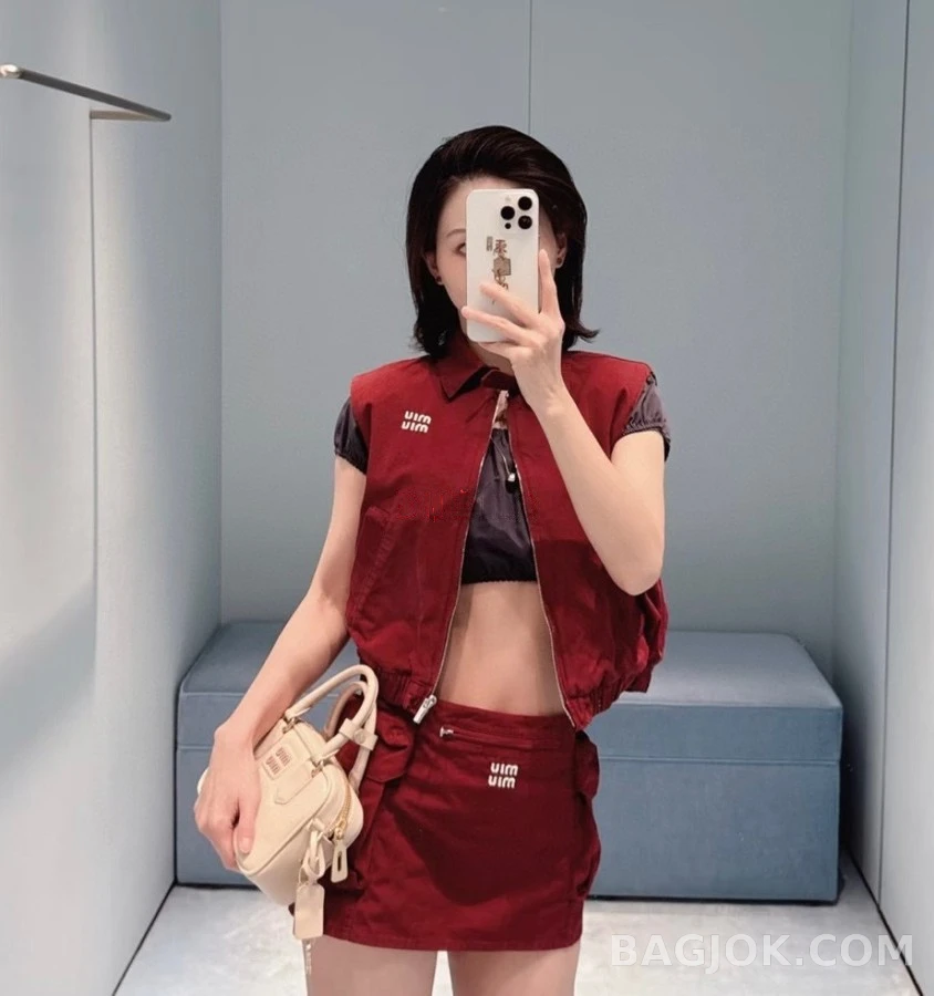 미우미우 미우미우 포켓 카고 스커트 상세 이미지