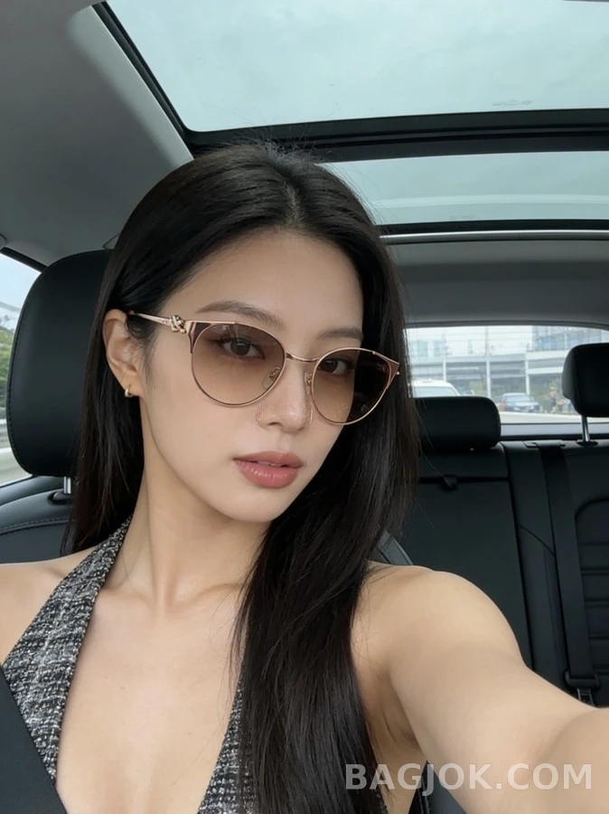 까르띠에 까르띠에 메탈 라운드 선글라스 상세 이미지