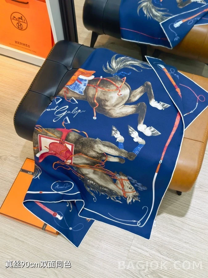 에르메스 에르메스 그랑 갈롭 실크 스카프 상세 이미지