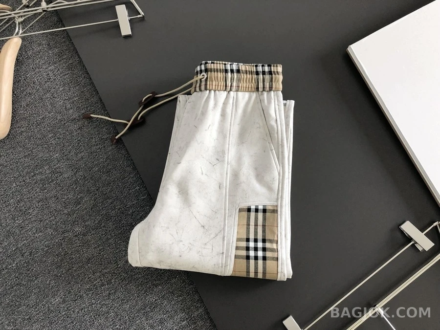 버버리 버버리 마블 패턴 체크 팬츠 상세 이미지