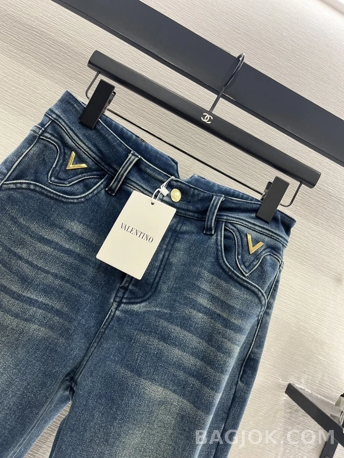 발렌티노 발렌티노 마이크로 플레어 데님 팬츠 상세 이미지