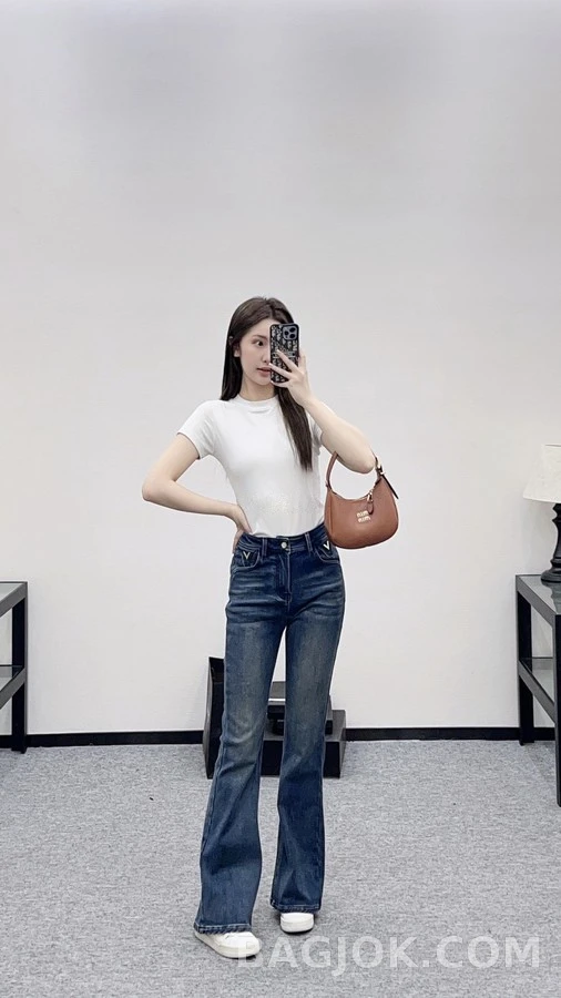 발렌티노 발렌티노 마이크로 플레어 데님 팬츠 상세 이미지