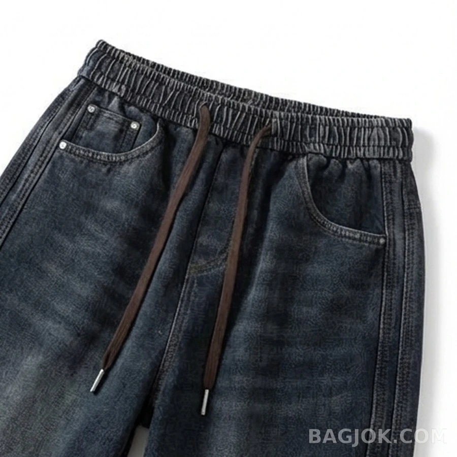 보테가베네타 보테가 베네타 깊은 워시 잉크 블루 가성 와이드 레그 데님 상세 이미지