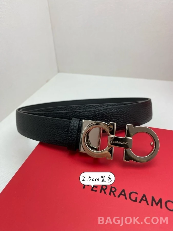 페라가모 페라가모 Gancini 가죽 벨트 상세 이미지