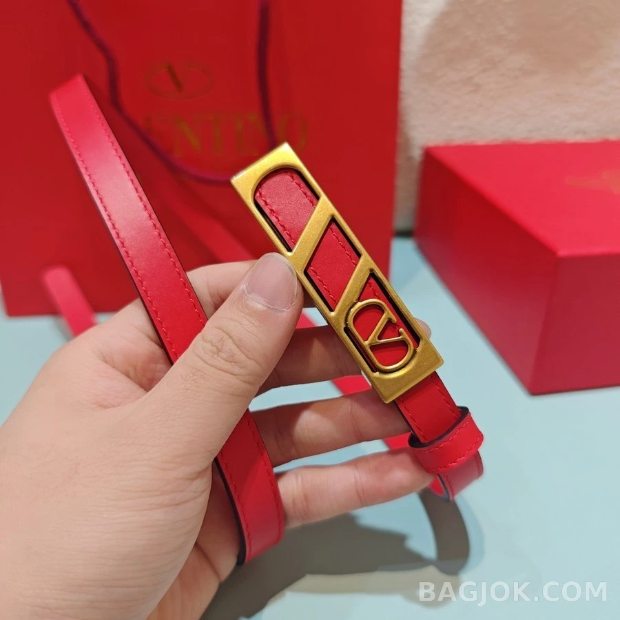 발렌티노 발렌티노 V 로고 벨트 상세 이미지