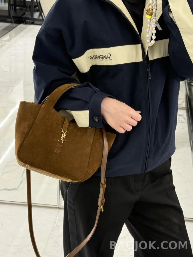 생로랑 세인트로랑 배색 레터링 집업 자켓 상세 이미지