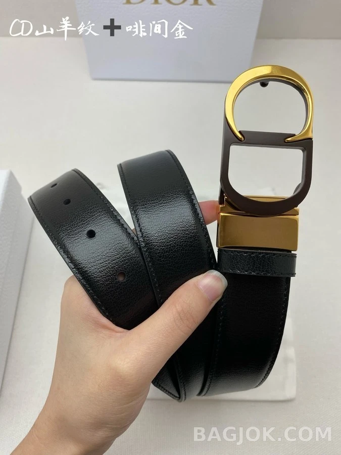디올 디올 로고 금장 벨트 상세 이미지