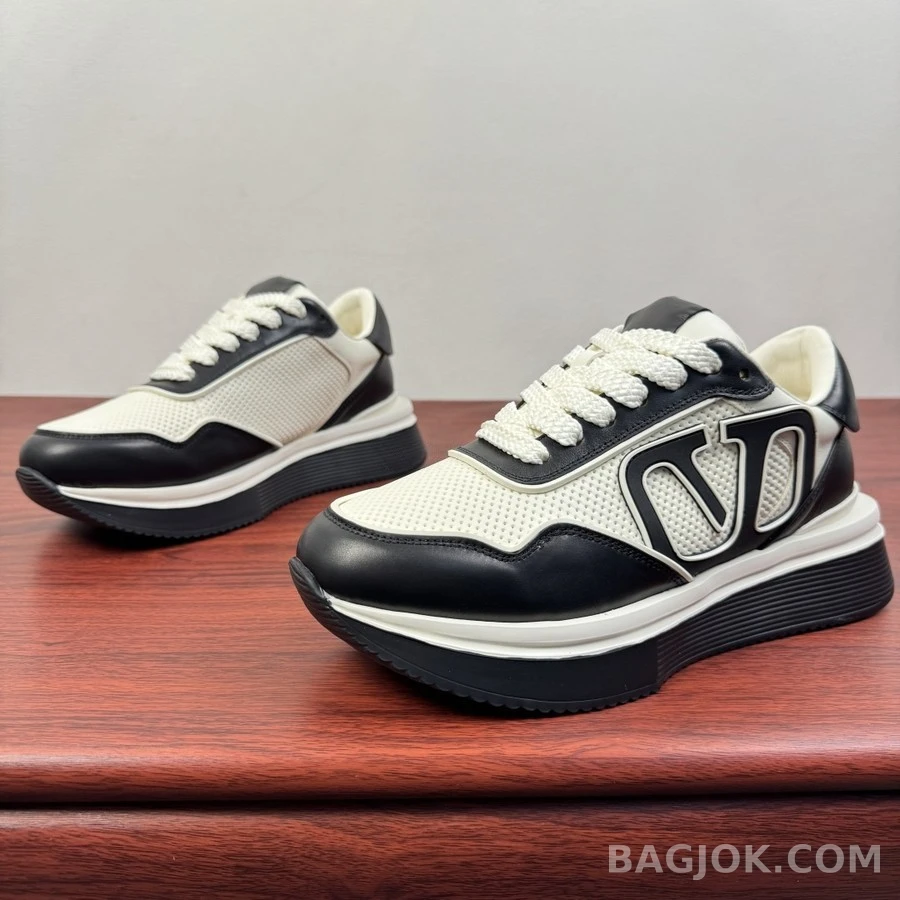 발렌티노 발렌티노 VLTN 레더 메쉬 청키 스니커즈 상세 이미지
