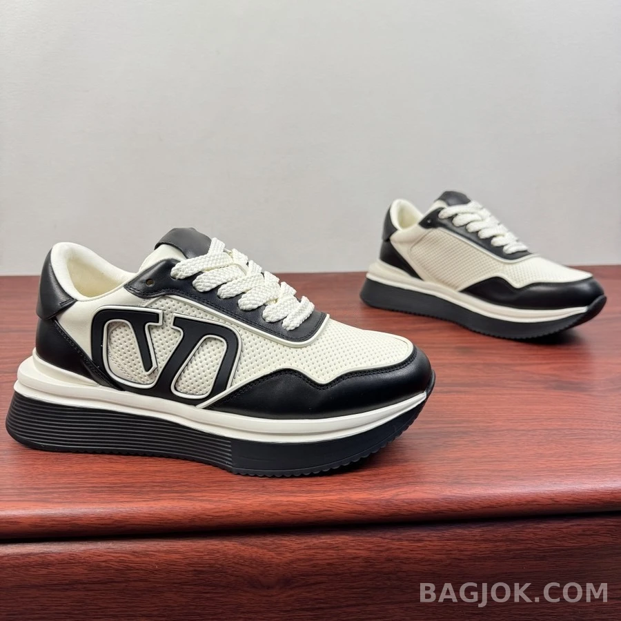 발렌티노 발렌티노 VLTN 레더 메쉬 청키 스니커즈 상세 이미지
