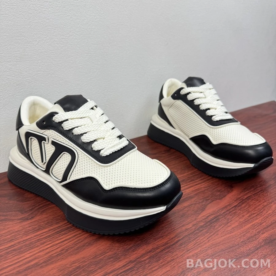 발렌티노 발렌티노 VLTN 레더 메쉬 청키 스니커즈 상세 이미지