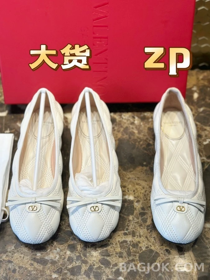 발렌티노 발렌티노 퀼팅 발레 플랫 슈즈 상세 이미지