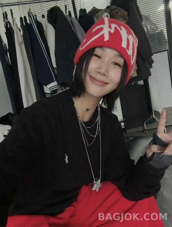 샤넬 샤넬 흑백 비즈 레이어드 목걸이 상세 이미지
