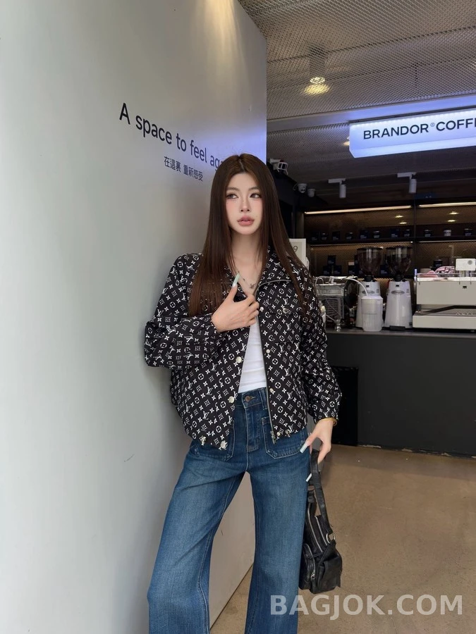 루이비통 루이비통 모노그램 프린트 자켓 상세 이미지