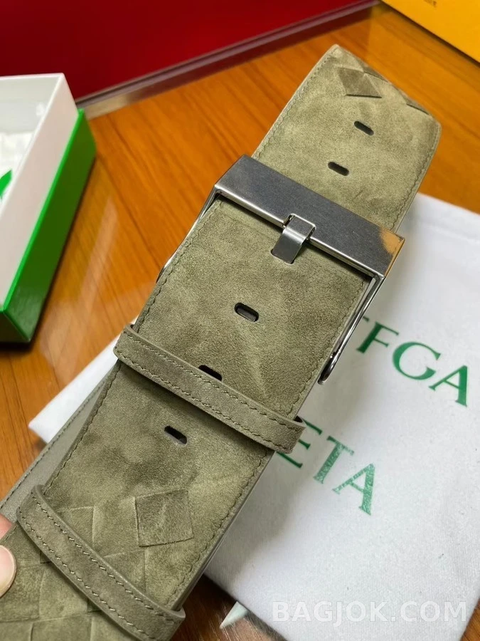 보테가베네타 보테가 베네타 스웨이드 인트레치아토 벨트 상세 이미지