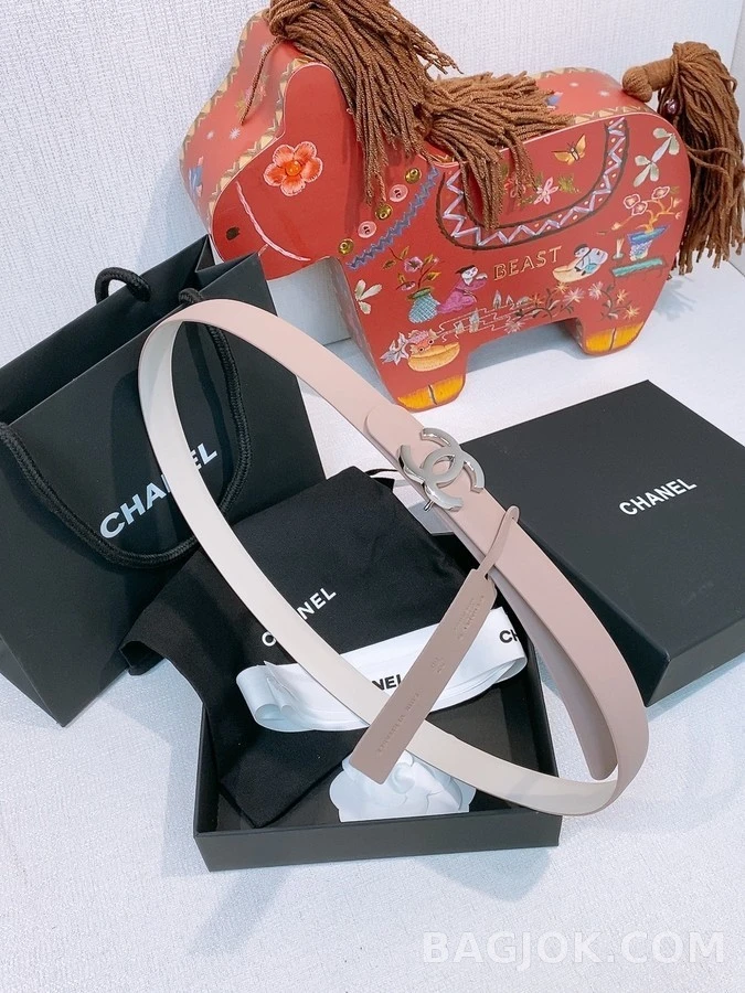 샤넬 샤넬 더블 C 로고 슬림 벨트 상세 이미지