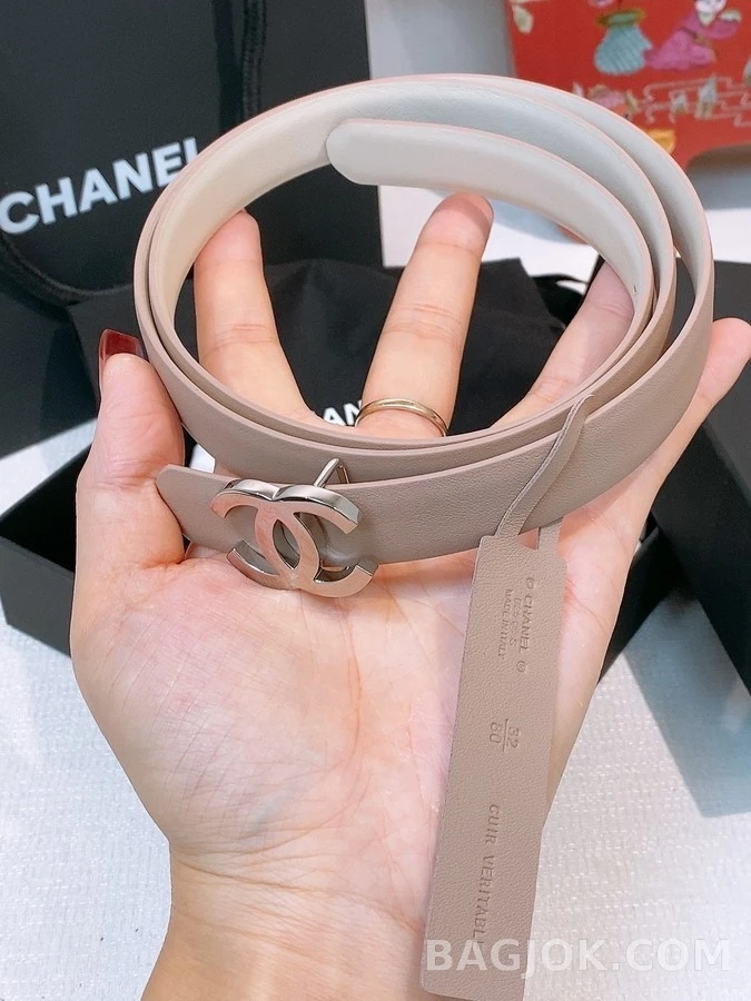 샤넬 샤넬 더블 C 로고 슬림 벨트 상세 이미지