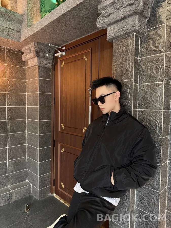 생로랑 세인트로랑 로고 자수 코튼 자켓 상세 이미지