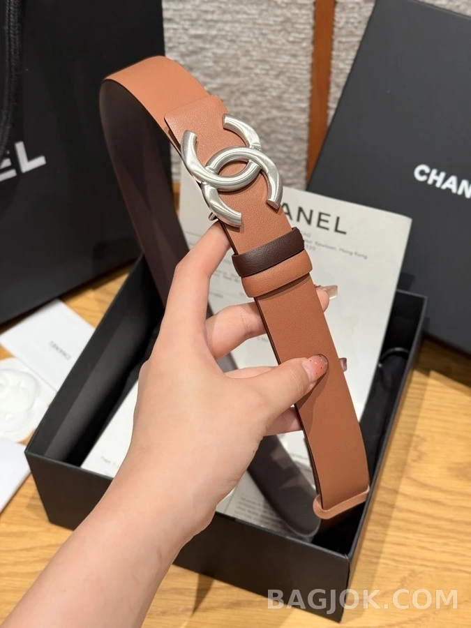 샤넬 샤넬 리버서블 로고 벨트 상세 이미지