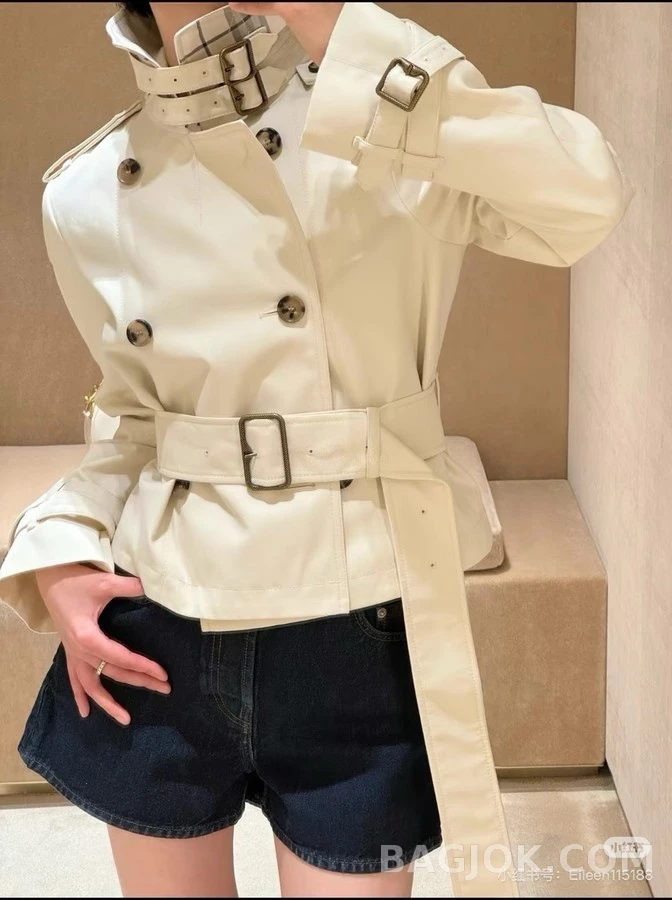 버버리 버버리 더블 브레스티드 숏 자켓 상세 이미지