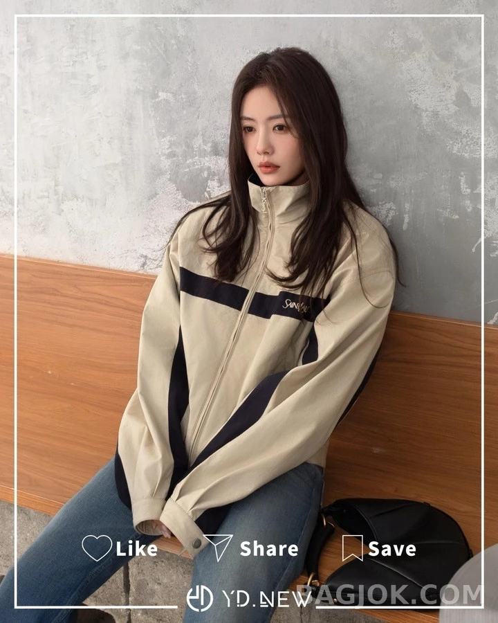 생로랑 세인트로랑 스트라이프 코튼 자켓 상세 이미지