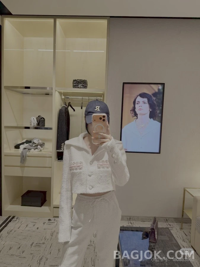 샤넬 샤넬 디테일 트위드 크롭 자켓 상세 이미지