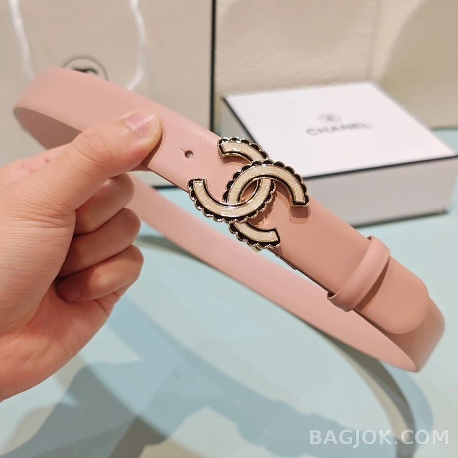 샤넬 샤넬 로고 가죽 벨트 상세 이미지