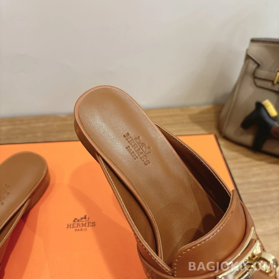 에르메스 에르메스 에클레어 금장 뮬 로퍼 상세 이미지