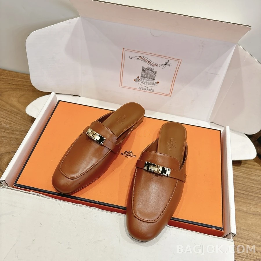 에르메스 에르메스 에클레어 금장 뮬 로퍼 상세 이미지