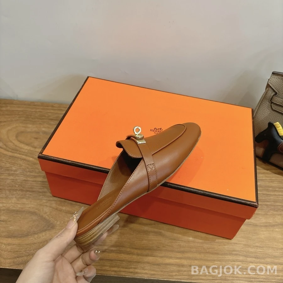 에르메스 에르메스 에클레어 금장 뮬 로퍼 상세 이미지