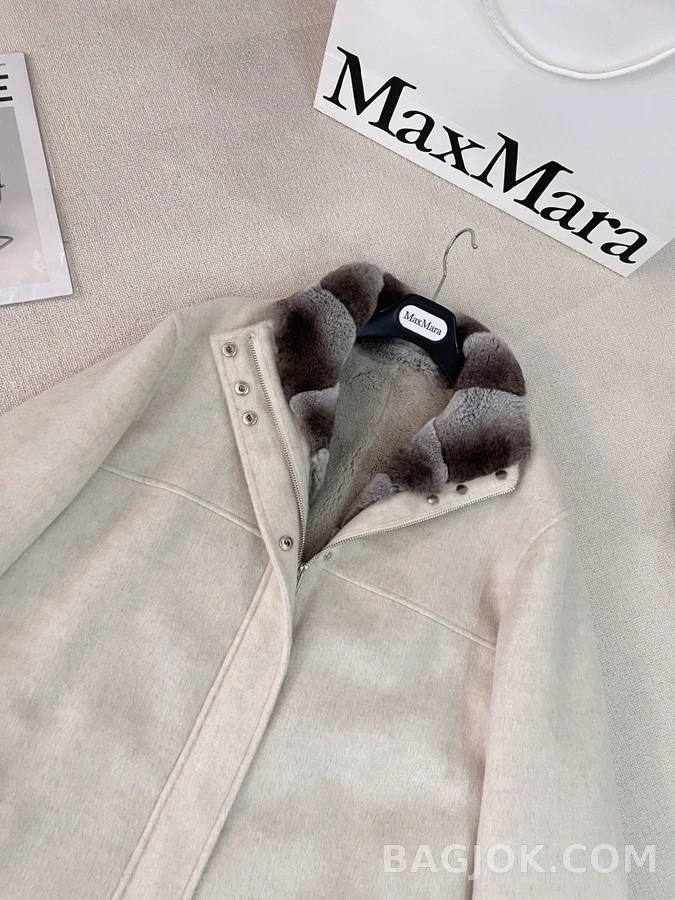 로로피아나 로로피아나 퍼 칼라 울 코트 상세 이미지
