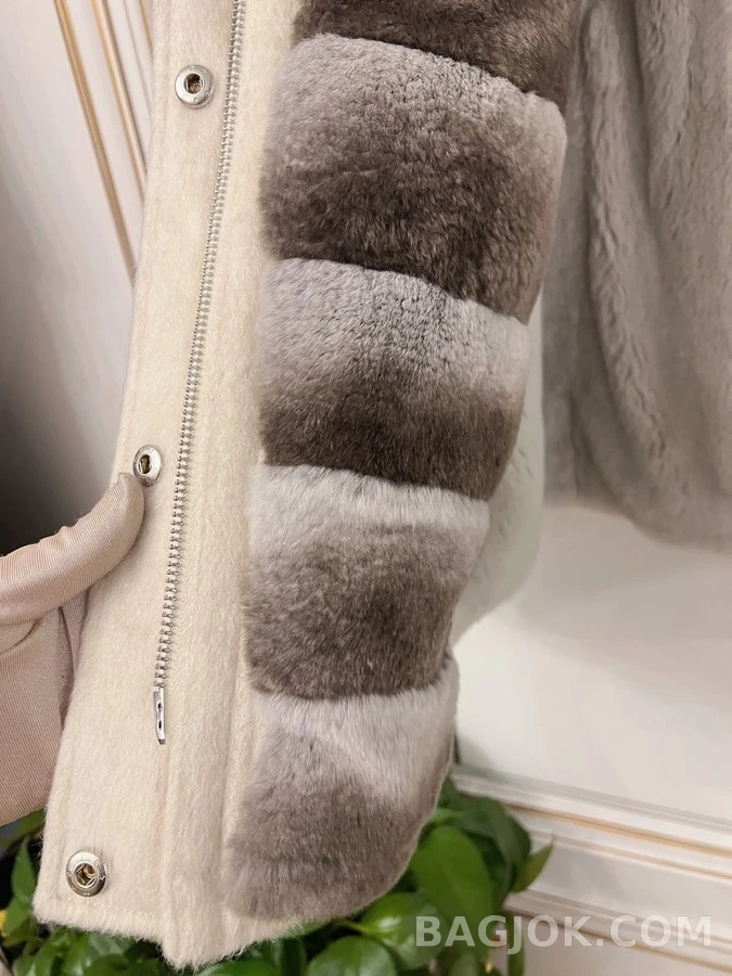 로로피아나 로로피아나 퍼 칼라 울 코트 상세 이미지