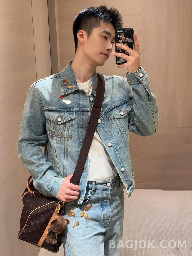 루이비통 루이비통 자수 데님 자켓 상세 이미지