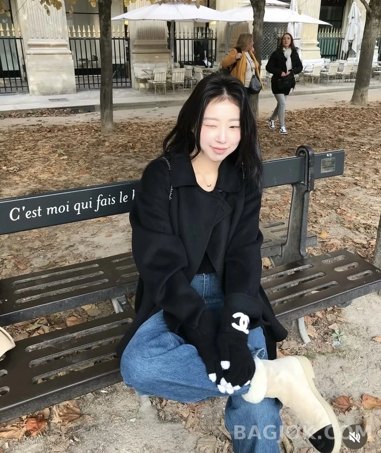 샤넬 샤넬 투톤 스웨이드 양모 설원 부츠 상세 이미지