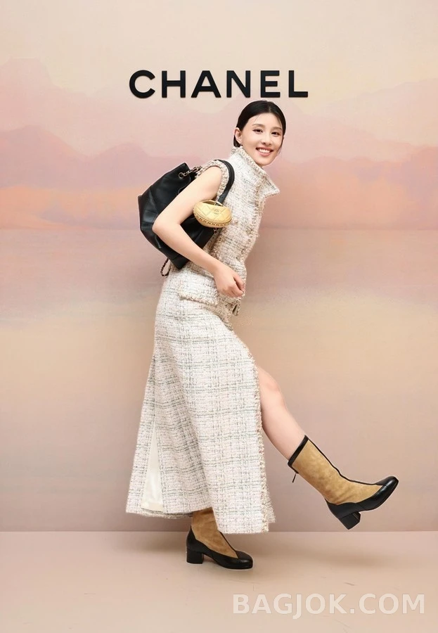 샤넬 샤넬 투톤 기사 롱 부츠 상세 이미지