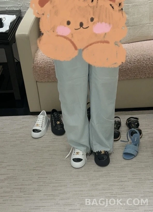 샤넬 샤넬 퀼팅 토캡 스니커즈 상세 이미지