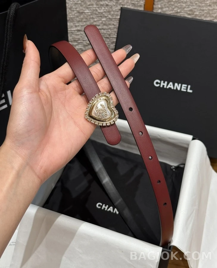 샤넬 샤넬 하트 로고 벨트 상세 이미지