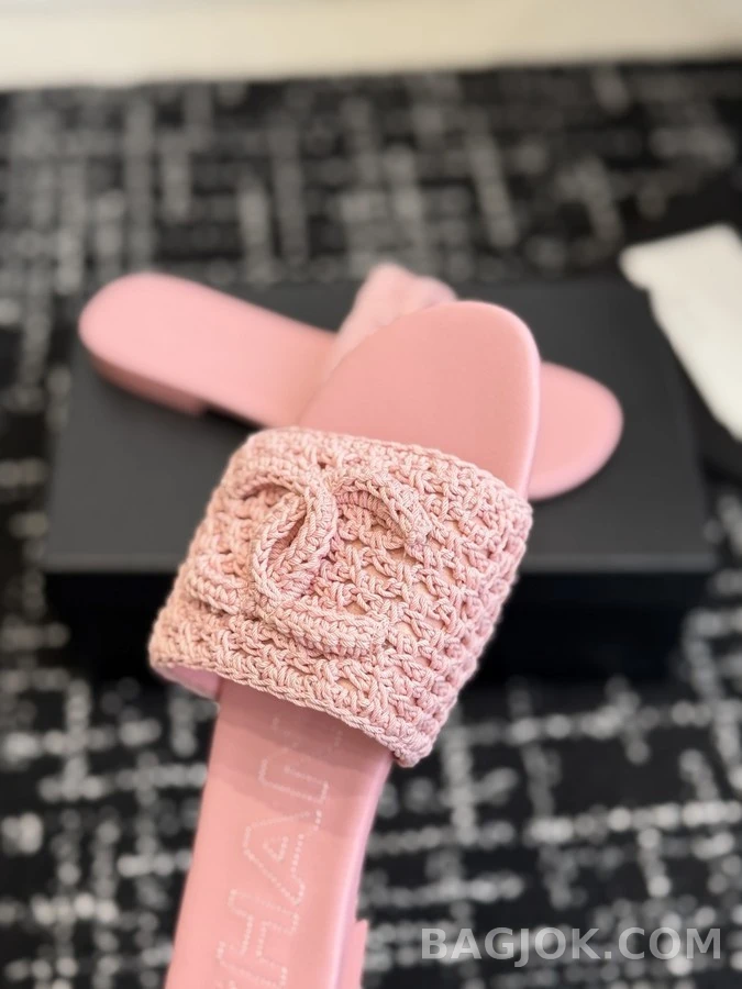샤넬 샤넬 크로셰 슬라이드 샌들 상세 이미지