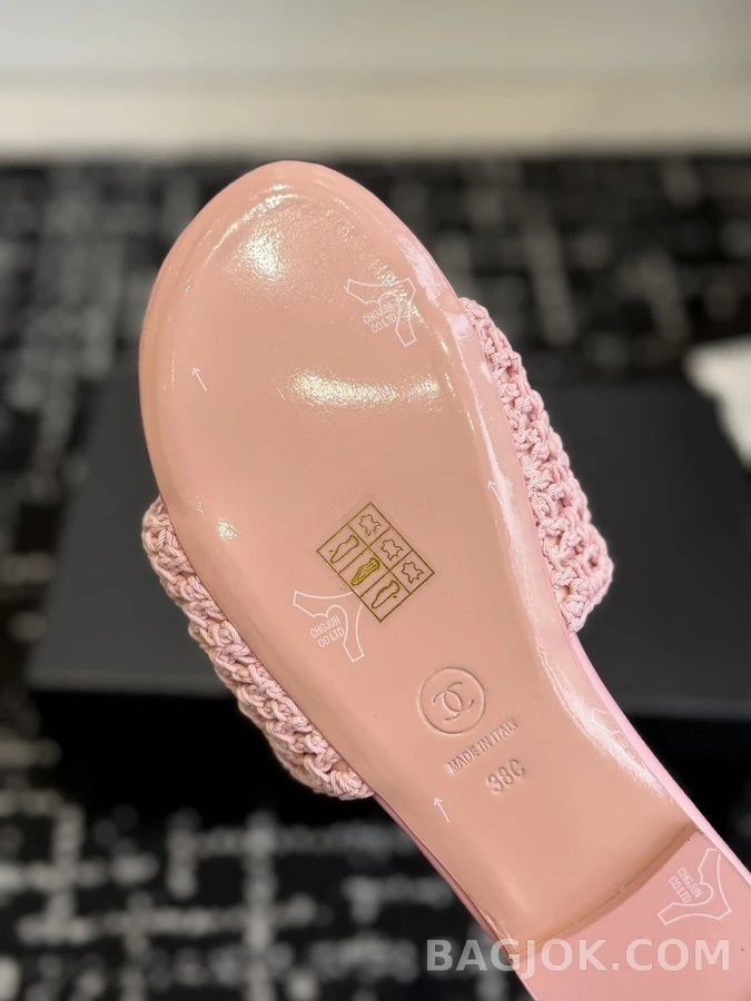 샤넬 샤넬 크로셰 슬라이드 샌들 상세 이미지