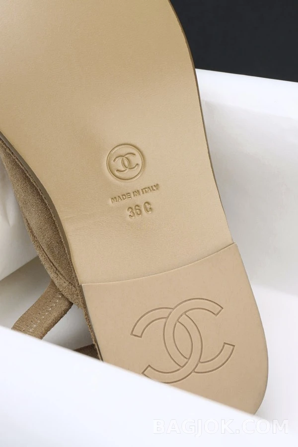 샤넬 샤넬 스웨이드 털 안감 슬링백 로퍼 상세 이미지