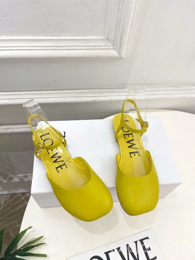 로에베 로에베 Toy 앵클 스트랩 발레리나 플랫 상세 이미지