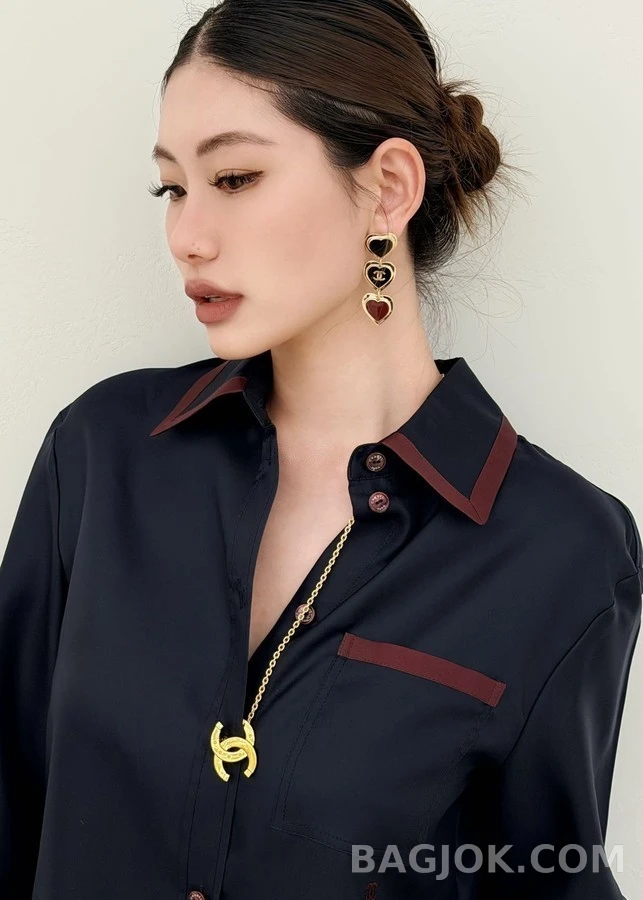 샤넬 샤넬 하트 드롭 귀걸이 상세 이미지