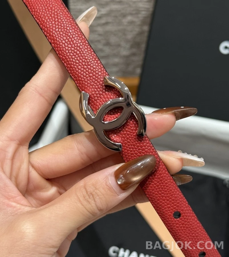 샤넬 샤넬 더블 C 로고 벨트 상세 이미지