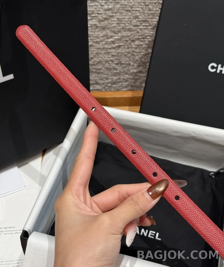 샤넬 샤넬 더블 C 로고 벨트 상세 이미지