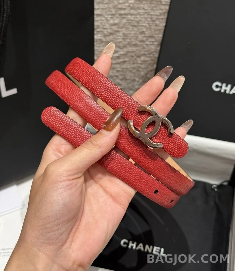 샤넬 샤넬 더블 C 로고 벨트 상세 이미지