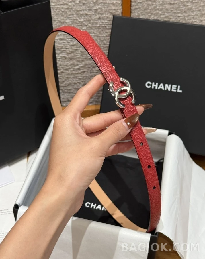 샤넬 샤넬 더블 C 로고 벨트 상세 이미지