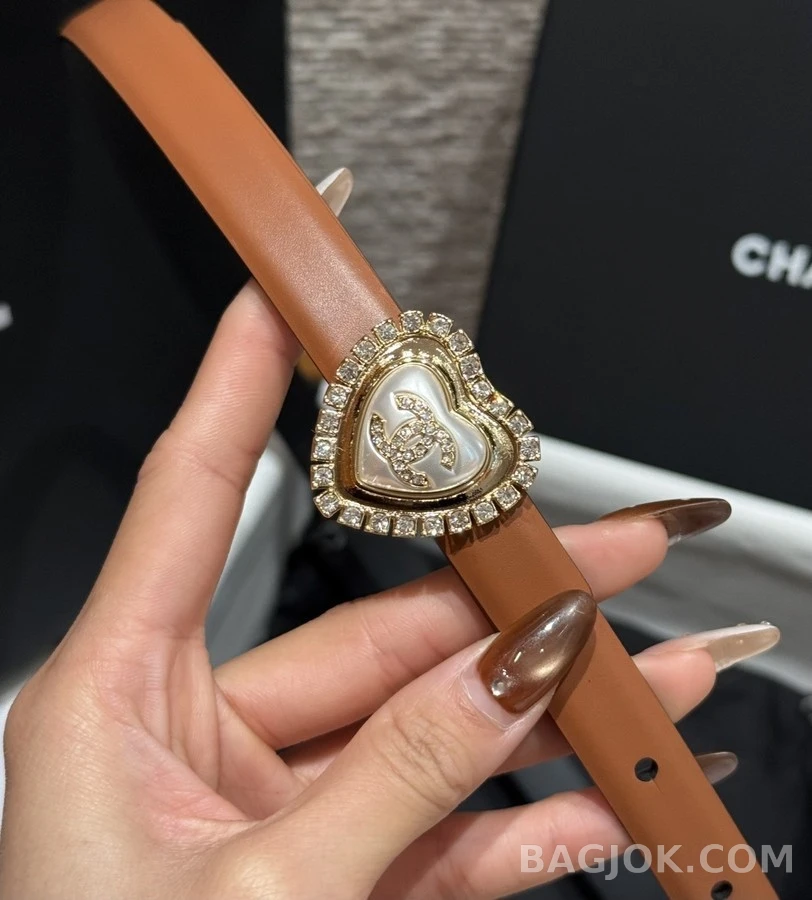 샤넬 샤넬 하트 진주 로고 벨트 상세 이미지