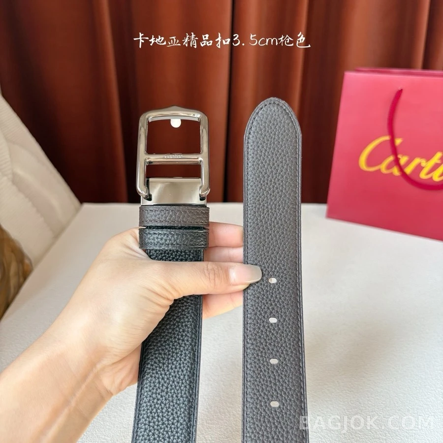 까르띠에 까르띠에 더블 C 버클 가죽 벨트 상세 이미지