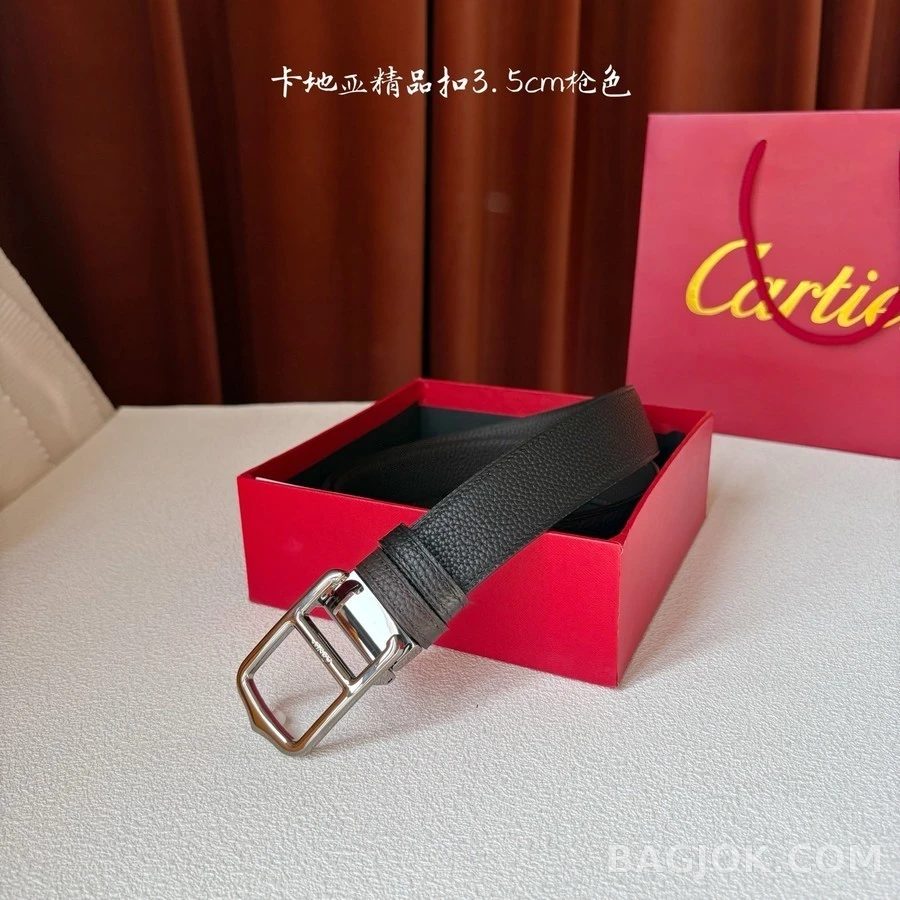 까르띠에 까르띠에 더블 C 버클 가죽 벨트 상세 이미지