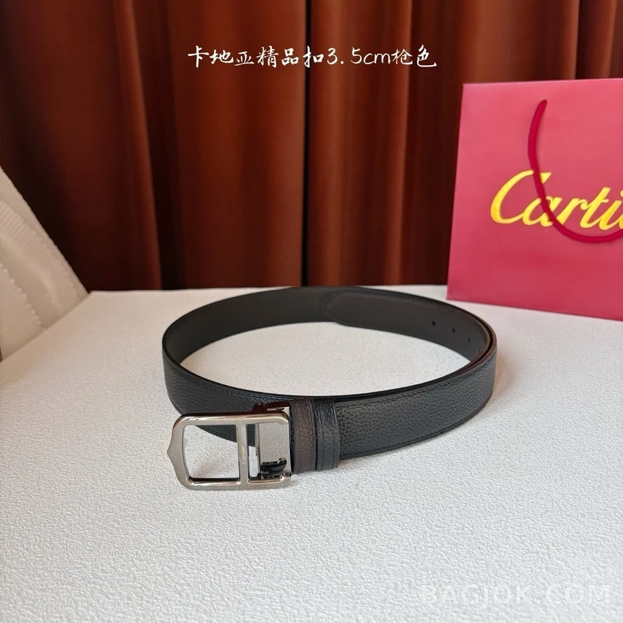 까르띠에 까르띠에 더블 C 버클 가죽 벨트 상세 이미지