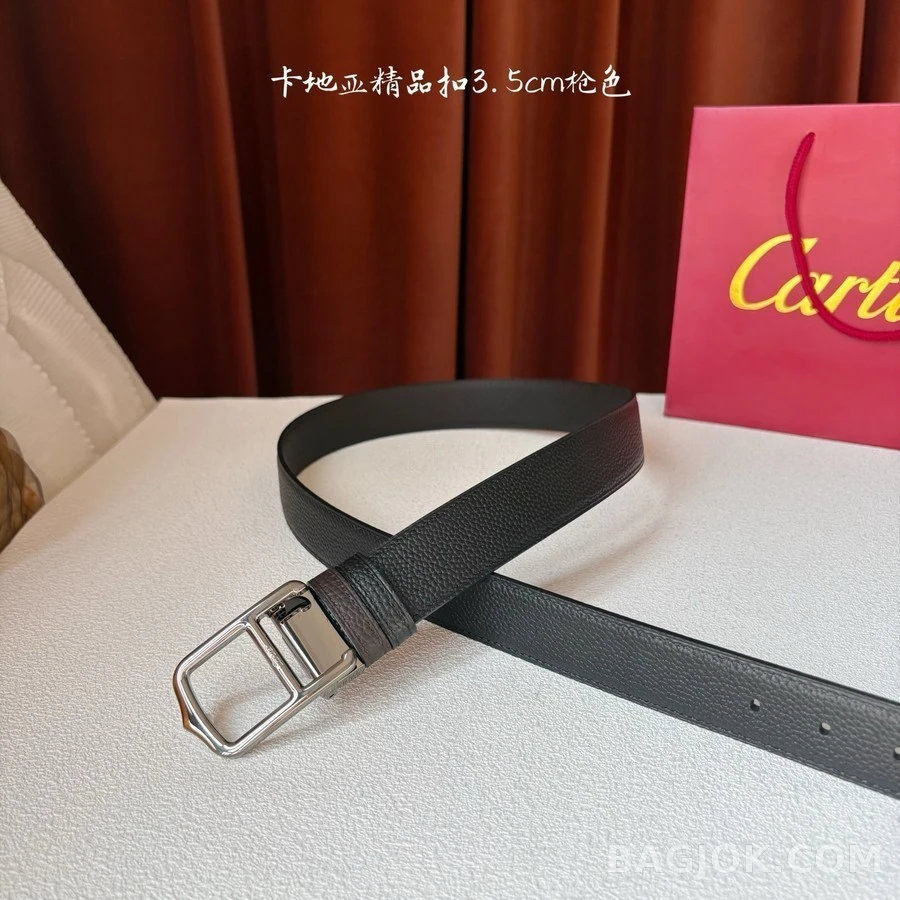 까르띠에 까르띠에 더블 C 버클 가죽 벨트 상세 이미지